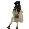 코트 2023 여자 드레스 스웨트 셔츠 가을 생일 공주 드레스 여자 아이 재킷 어린이 옷 윈드 브레이커