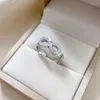 Cluster Ringen Mode Cz Infinity Eindeloze Liefde Nummer 8 Vorm Verzilverd Voor Vrouwen Crystal Filled Charm Sieraden Anel Feminino