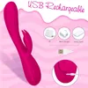 Vibradores Coelho Vibrador Poderoso Clitóris G Spot Mamilo Estimulador Feminino Vibrador Vaginal Massageador Masturbação Brinquedos Sexuais Para Mulheres 231018