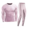 Sous-vêtements thermiques pour hommes Hommes Femmes Ensembles Costumes Printemps Automne Hiver Thermo Sporting Fitness Séchage rapide Polyester Long Johns Survêtements 07