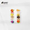 Hair Accessories 50 PcsLot Children Cute Fruit Cartoon Flower Ornament Clips Baby Girls Acrylic Hairpins Kids Wholesale 231019