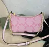 2024 Designer Bolsas pequenas da axila Mulheres bolsa de ombro macio Teri hobo Co meia-lua Ladies Baguete Chain Strap Croissant Bolsa