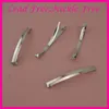 20st Silver Finish 8mm 9 0cm vanlig metall Slide Hairclip at bly och Nickle Metal Hair Barrettes Snap Hairpins212y