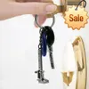 New Fashion Car Key Mini Vernier Caliper Portable 0-40mm keychain Measuring Gauging Tools Car Turbo key Chain Ring Ruler Caliper