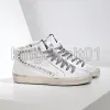 Italien Marke Goldene Turnschuhe Gooseity Star DoOld Dirty Shoes Star Sneakers Designer Trainer Italiens Marken Männer Sneaker Klassische Gummi Trainer Modische Rosa B0HV