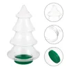 Storage Bottles Christmas Candy Jar Plastic Cookie Birthday Party Supplies Festival Container Tree Bottle The Pet