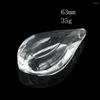 Ljuskrona Crystal 63mm Clear Facettered Prism tårar Dragon Eyes Glass Pendant glittrande solfångare Charm Lamp Dangle Parts