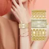 Autres montres Mode de luxe Femmes Montres Brillant Cadran Design Qualités Dames Quartz Montres Diamant Carré Femelle Alliage bracelet Horloge 231018