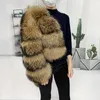 Women's Fur Faux Natural Winter Real Raccoon Coat PlusSize Clothe Big Fluffy Coats Style Jacket Plussize 231018