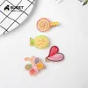 Accessoires de cheveux 50 pcslot enfants mignon fruit dessin animé fleur ornement clips bébé filles acrylique épingles à cheveux enfants en gros 231019