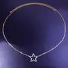 Stonefans Luxe Strass Ketting Ster Taille Ketting Sieraden voor Vrouwen Sexy Body Chain Kristallen Buik Tailleband Bikini Sieraden P081325m