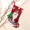 Juldekorationer Julen Merry Socks Decoration 2022 Nyår Julgran Pendant Big Candy Gift Bag Julstrumpor x1019