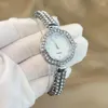 Relógios de pulso moda fritillaria face dial água diamante corrente pequeno relógio de ouro para lazer feminino quartzo meninas senhora relógio relojes presente