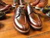 Bottes Design officiel Derby chaussures hommes bas-haut Goodyear-welted affaires en cuir véritable robe de mariage hommes