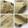 Männer Shorts 2023 Sommer Armee Taktische Mode Khaki Baumwolle Casual Militär Kurze Hosen Lose Arbeit Männer Cargo