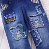 Rompertjes IENENS Kids Babykleding Jumper Jongens Meisjes Tuinbroek Baby Speelpakje Broek Denim Jeans Overalls Peuter Jumpsuits 231018