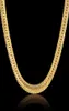 Cały vintage długi złoty łańcuch dla mężczyzn łańcuch hip -hopowy Naszyjnik 8 mm złoty kolor grube krawężniki Men039s biżuteria Colar Coll2601340