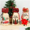 Decorazioni natalizie Decorazioni natalizie Claus Vino Er Faceless Evade Colla Bambola Vini Bottiglia Decorazione Natale Terra nordica Dio Babbo Natale Dhhsz