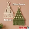 Arazzi Boho Decorazioni natalizie Wall Art Macrame Vacanze di Natale Appeso all'albero di Natale Regalo 231018