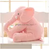 Cushion/Decorative Pillow 60Cm 40Cm Soft Plush Elephant Baby Slee Back Cushion Stuffed Animals Pillows Born Doll Playmate Cushions K Dhlaf