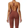 Active Sets Women Long Length Compression Open Back Quick Dry Dance Jumpsuit Autumn Series Outdoor Running Rock Climbing Exercise Yoga Set
