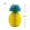 Party Decoration 1Set Pineapple Flamingo Honeycomb Paper Straws Cake Toppers Kids Birhtday Summer Pool Hainging Ornament