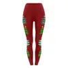 Women's Leggings Trousers Christmas Printed Stretch Long Title Nine Fleece Lined Women Sexy For Clubbing