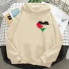 Sweats à capuche pour femmes Palestine Femmes Esthétique Hiver Vintage Survêtement drôle