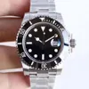 ST9 Steel Watch Ceramic Bezel Black Sapphire Datum 40mm Automatisk 2813 Mekanisk rostfri Män män Glide Clasp armbandsur