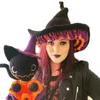 Halloween Toys Halloween Witch Hat Wicked Mushroom Large Brim for Women Masquerade Party Cosplay Costplay Akcesoria 4 Kolor 231019