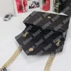 Designer średnia koperta torebka pikowana skórzana torba krzyżowa Kobiety luksusowe projektanci torby klapy łańcuch wytłoczona diamentowa torba na ramię