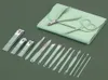 Nail Art Kits Clipper Set 16PCSSET Durable Manicure Pedicure Cuticle Remover File Scissors green7070993