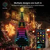 Autres fournitures de fête d'événement APP Lumière d'arbre de Noël intelligente Bluetooth Point Control Magic Color LED String Day Lumières d'ambiance décoratives 231018