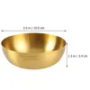 Servis uppsättningar Gold Home Soup Bowl Single Layer Baby Eating Kitchen Supply Rice Holder Hushållen Simple