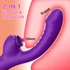 Vibrators Vibrator For Women 2 In 1 Licking Machine Clitoris Stimulator GSpot Powerful Vibro Dildo Wand Female Clit Sucker Adult Sex Toys 231018