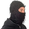 Cycling Caps Masks Y2K Knit Estruerad Balaclava Ejressed Sticked Full Face Ski Mask Ski Balaclava Fuzzy Balaclava Camouflage 231019