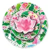 50pcs lotus leaf cartoon graffiti creative waterproof sticker PVC scooter personality creative trend decoration