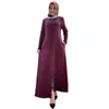 Ethnic Clothing Autumn Morocco Long Dress Muslim Women Zipper Cardigan Robe Abaya India Abayas Dubai DressTurkey Islam Party Kaftan