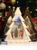 Oggetti decorativi Figurine Fiocco di neve di Natale Sfera di cristallo Carillon Regalo di compleanno Carillon per ragazze Ornamento per l'albero Regalo 231019