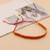 Bracelet de perles de riz à brins, couleur originale, multicouche, tricoté à la main, bohémien, réglable, mode Simple, perles
