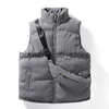 Herren down Parkas Korean Winter Vest Mode Harajuku Weste ärmellose Männer warme dicke Jacke mit Rucksack Cord -Herren neuer Herbstmäntel J231019