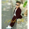 Trajes Traje blanco Niños Chaqueta de moda de verano Pantalones 2 piezas Esmoquin de boda Niños Slim Fit Blazer 3-16 años Ropa personalizada 231019