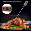 Hushållens termometrar Digital matlagningstermometer Dubbel Använd Sile Scraper Spata Food Baking Tool Drop Delivery Home Garden Sundries Dhixi