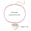Pendant Necklaces M2EA Y2K Love Heart Rope Tie Choker Necklace For Women Elegant Minimalist Harajuku Unusual Neck Chain Jewelry