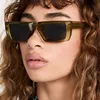 Kanał designerski okulary przeciwsłoneczne cykl luksusowy moda kobieta męskie okulary przeciwsłoneczne Diamond Square Sunshade Kryształ Słońce Słońce Kieliszki 0569