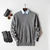 Men's Sweaters Cashmere Cotton Sweater Men Autumn Winter Jersey Jumper Robe Hombre Pull Homme Hiver Pullover Men O-neck Knitted Sweaters 231019
