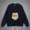 2023 Autumn/winter New Gujia Sweater Cartoon Dog Print Loose Pullover Casual Unisex Couple Dress