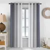 Curtain 2 Pcs Gradient Color Balckout Curtains for Bedroom Living Room Kitchen Modern Curtains Treatment Blinds Custom Made 231019