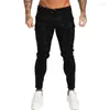 Pantalons pour hommes GINGTTO Hommes Casual Skinng Chino Pantalon Coton Tissu Extensible Taille Haute Mâle Streetwear Marque De Mode Vêtements