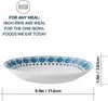 Ensembles de vaisselle Expressions Service de 12 pièces pour 4 assiettes en verre à bord supérieur durables et écologiques bol micro-ondes Pla